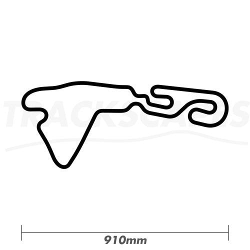 Teeside Autodrome Karting Circuit Wall Art Wood Sculpture